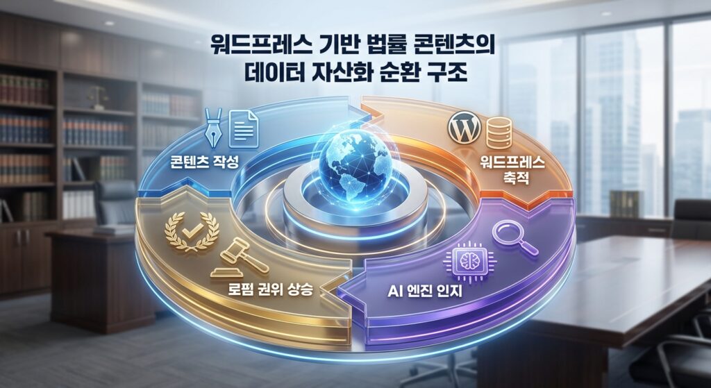 워드프레스 기반 법률 콘텐츠의 데이터 자산화 순환 구조